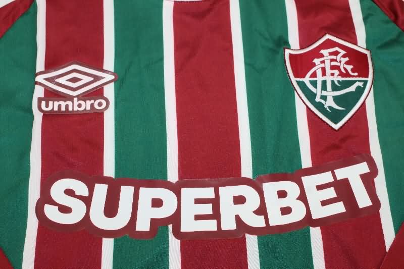 Thailand Quality(AAA) 2025 Fluminense Home Long Sleeve Soccer Jersey