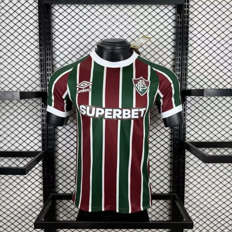 Thailand Quality(AAA) 2025 Fluminense Home Soccer Jersey (Player)