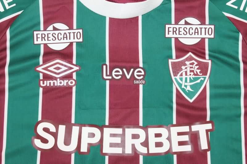Thailand Quality(AAA) 2025 Fluminense Home Soccer Jersey Sponsor