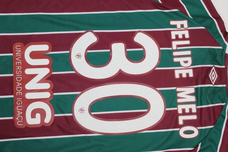 Thailand Quality(AAA) 2025 Fluminense Home Soccer Jersey Sponsor