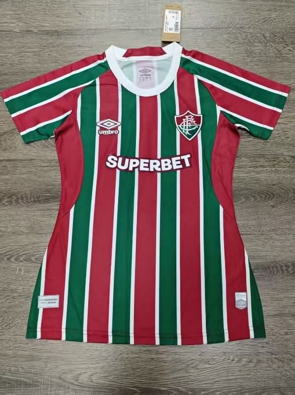 Thailand Quality(AAA) 2025 Fluminense Home Women Soccer Jersey