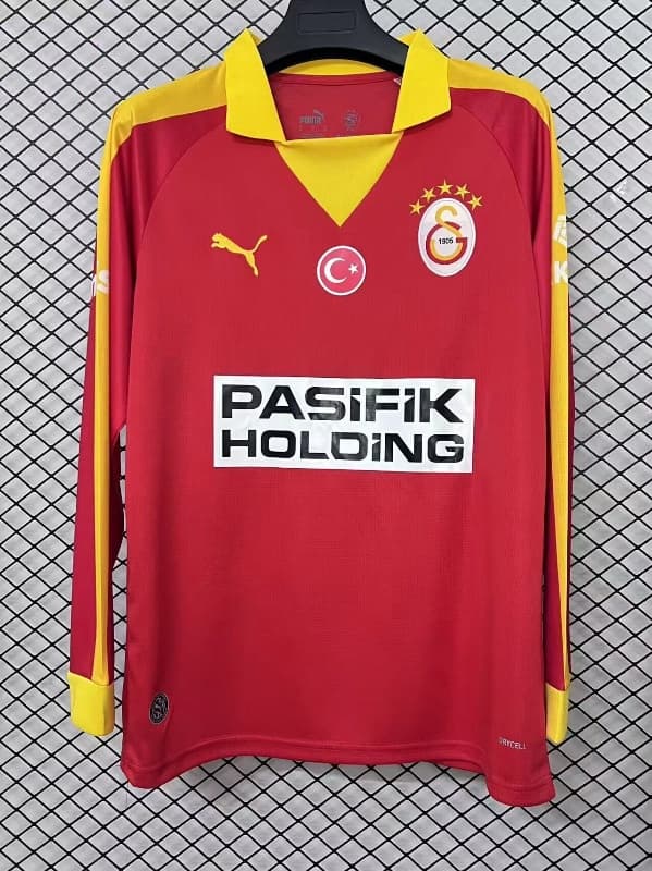 Thailand Quality(AAA) 25/26 Galatasaray Red Long Sleeve Soccer Jersey Thailand Quality(AAA) 25/26 Galatasaray Red Long Sleeve Soccer Jersey