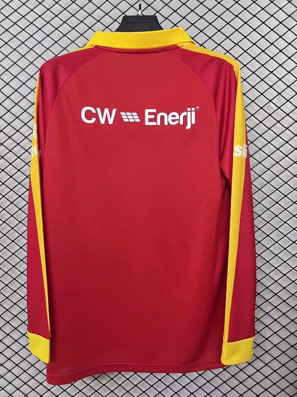 Thailand Quality(AAA) 25/26 Galatasaray Red Long Sleeve Soccer Jersey