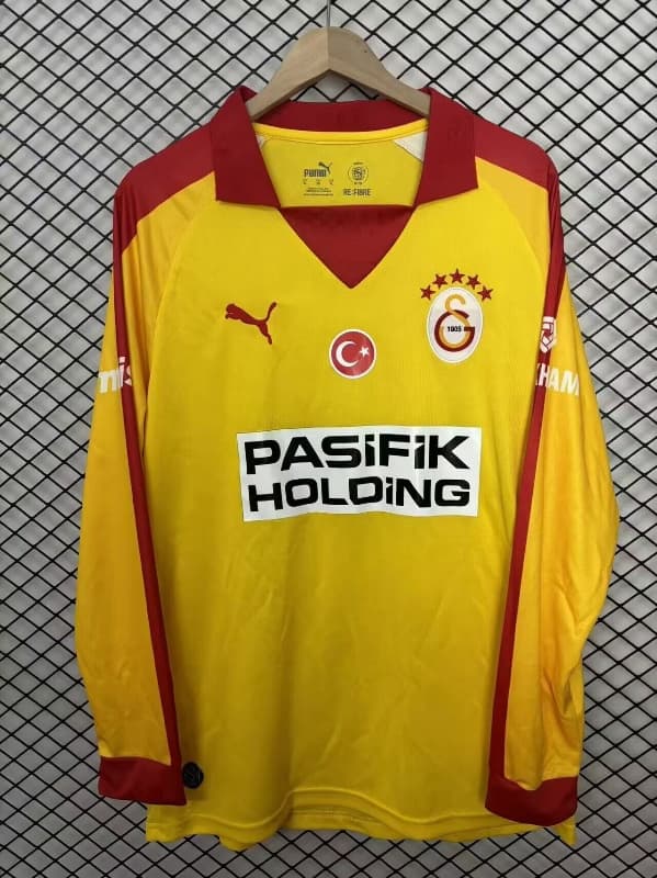 Thailand Quality(AAA) 25/26 Galatasaray Yellow Long Sleeve Soccer Jersey Thailand Quality(AAA) 25/26 Galatasaray Yellow Long Sleeve Soccer Jersey