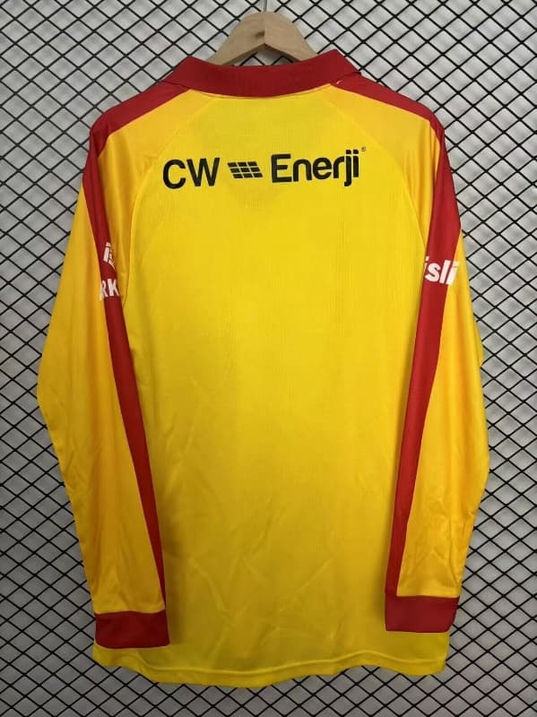 Thailand Quality(AAA) 25/26 Galatasaray Yellow Long Sleeve Soccer Jersey