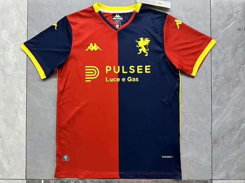 Thailand Quality(AAA) 25/26 Genoa Home Soccer Jersey