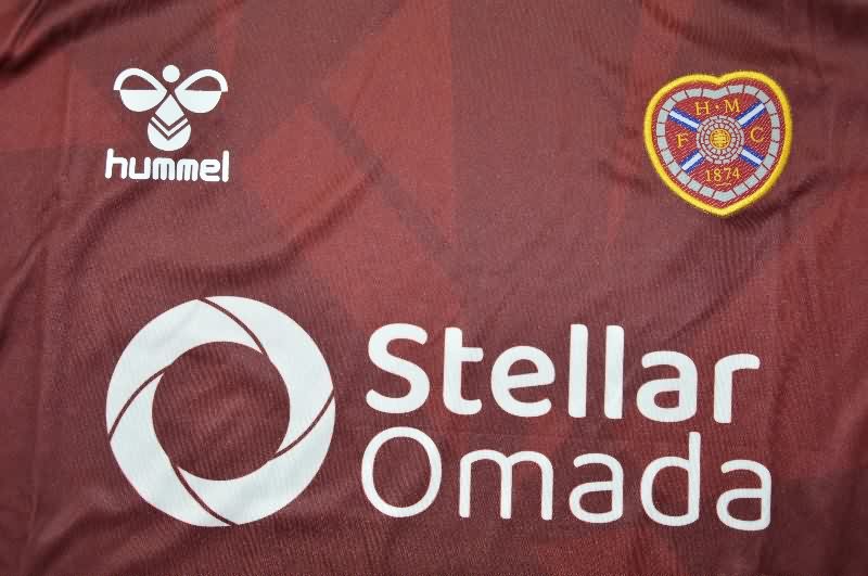 Thailand Quality(AAA) 25/26 Heart Of Midlothian Home Soccer Jersey