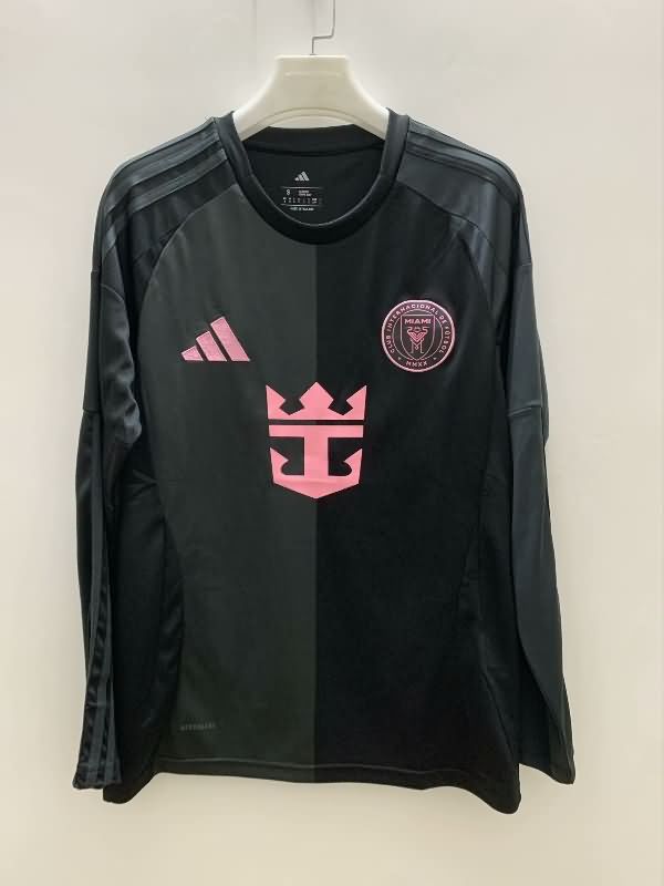 Thailand Quality(AAA) 2025 Inter Miami Away Long Sleeve Soccer Jersey