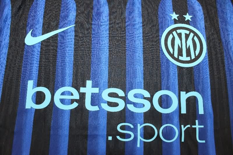 Thailand Quality(AAA) 25/26 Inter Milan Home Soccer Jersey (Player)