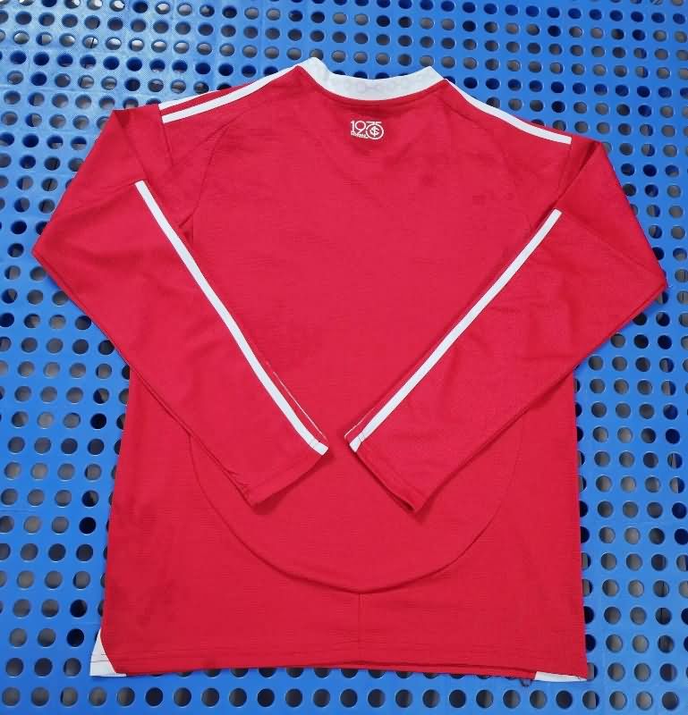 Thailand Quality(AAA) 2025 Sport Club Internacional Home Long Sleeve Soccer Jersey