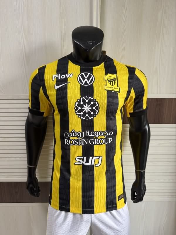 Thailand Quality(AAA) 25/26 Ittihad Home Soccer Jersey (Player)