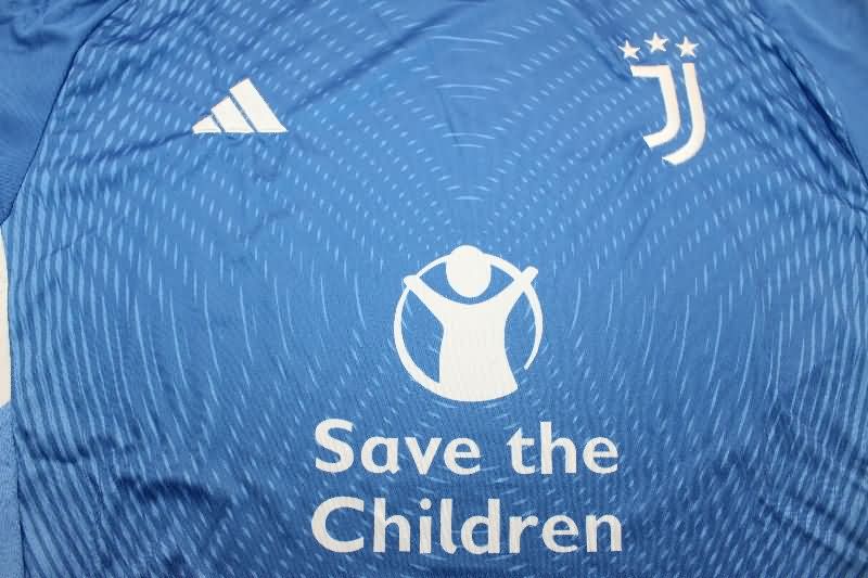 Thailand Quality(AAA) 25/26 Juventus Goalkeeper Blue Soccer Jersey