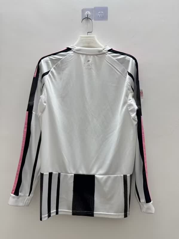 Thailand Quality(AAA) 25/26 Juventus Home Long Sleeve Soccer Jersey