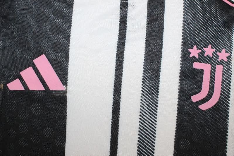 Thailand Quality(AAA) 25/26 Juventus Home Long Sleeve Soccer Jersey (Player)