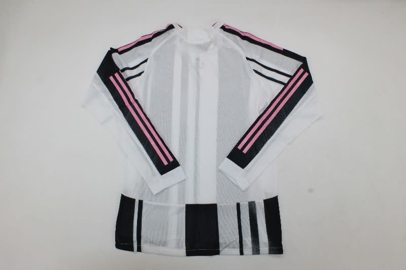 Thailand Quality(AAA) 25/26 Juventus Home Long Sleeve Soccer Jersey (Player)