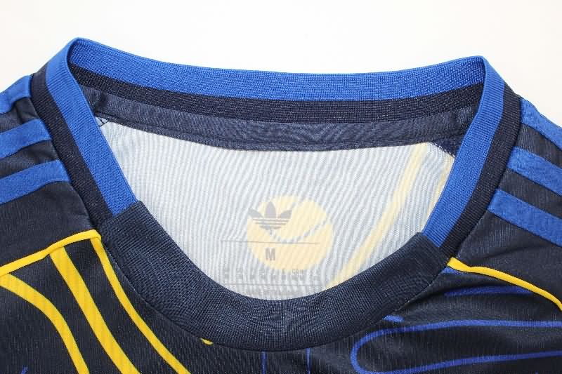 Thailand Quality(AAA) 25/26 Leeds United Dark Blue Soccer Jersey
