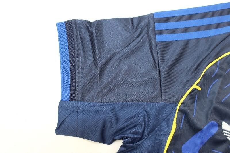 Thailand Quality(AAA) 25/26 Leeds United Dark Blue Soccer Jersey