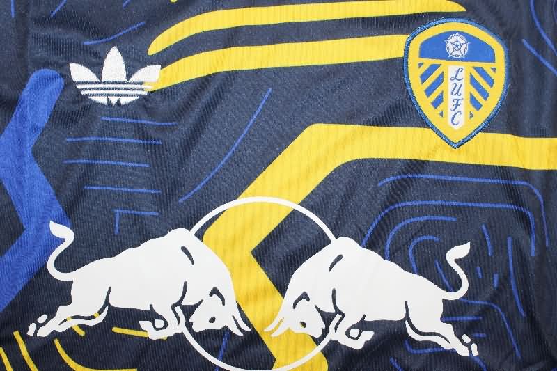 Thailand Quality(AAA) 25/26 Leeds United Dark Blue Soccer Jersey