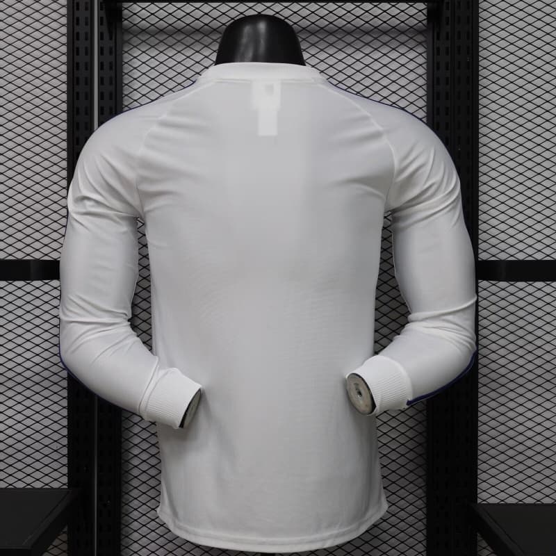 Thailand Quality(AAA) 25/26 Leeds United White Long Sleeve Soccer Jersey