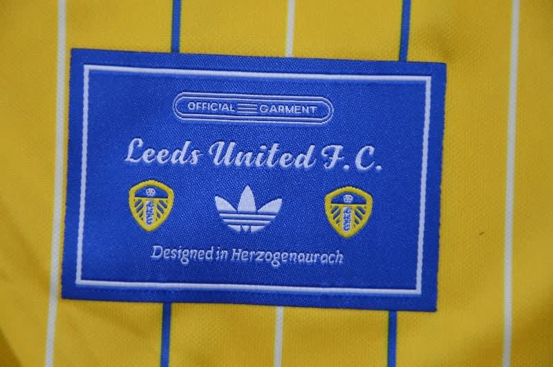 Thailand Quality(AAA) 25/26 Leeds United Yellow Soccer Jersey