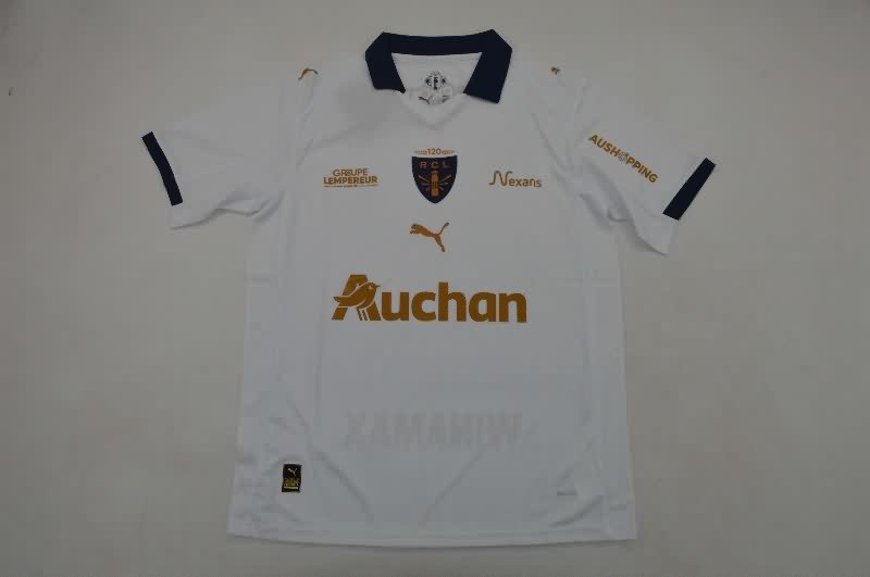 Thailand Quality(AAA) 25/26 Lens Goalkeeper White Soccer Jersey