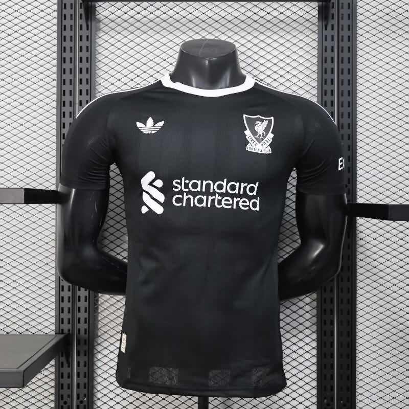 Thailand Quality(AAA) 25/26 Liverpool Goalkeeper Black Soccer Jersey (Player)