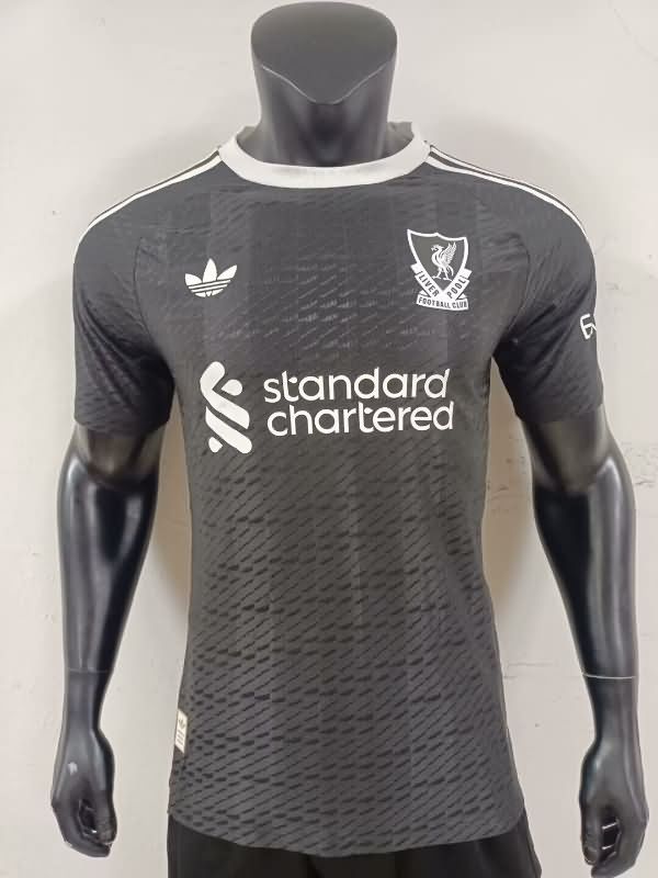 Thailand Quality(AAA) 25/26 Liverpool Goalkeeper Black Soccer Jersey (Player) Leaked