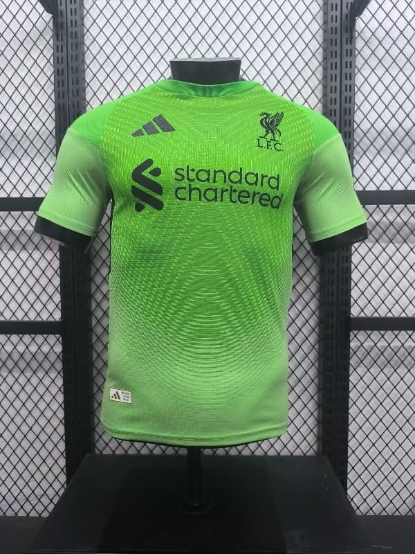 Thailand Quality(AAA) 25/26 Liverpool Goalkeeper Green Soccer Jersey (Player)
