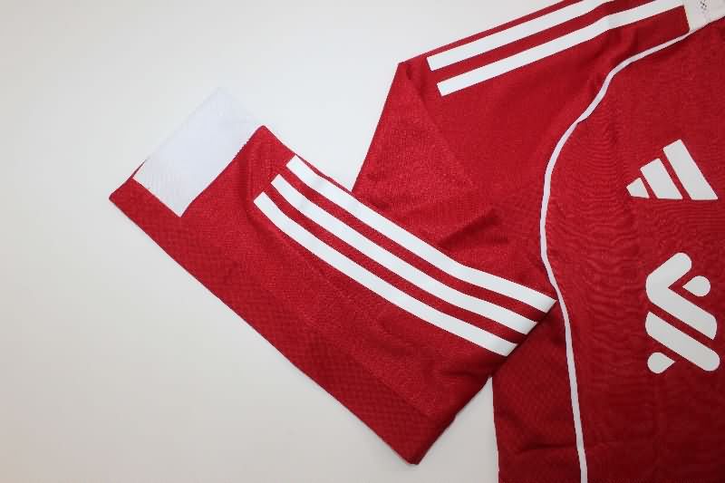 Thailand Quality(AAA) 25/26 Liverpool Home Long Sleeve Soccer Jersey (Player)