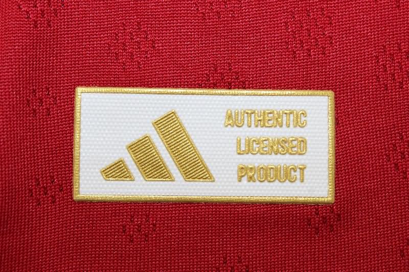 Thailand Quality(AAA) 25/26 Liverpool Home Long Sleeve Soccer Jersey (Player)