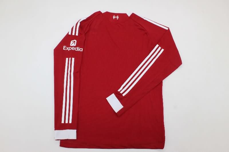Thailand Quality(AAA) 25/26 Liverpool Home Long Sleeve Soccer Jersey (Player)