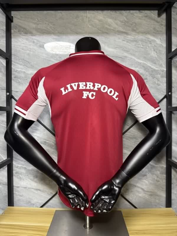 Thailand Quality(AAA) 25/26 Liverpool Travel Red Soccer Jersey (Player)