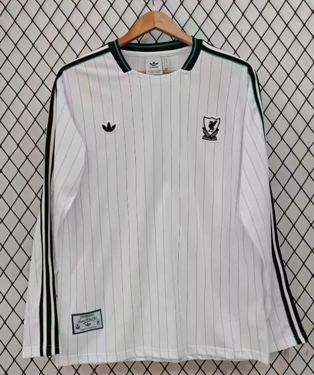 Thailand Quality(AAA) 25/26 Liverpool White Long Sleeve Soccer Jersey