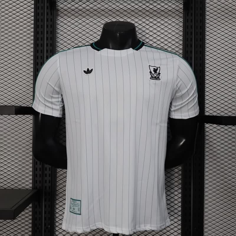 Thailand Quality(AAA) 25/26 Liverpool White Soccer Jersey (Player)