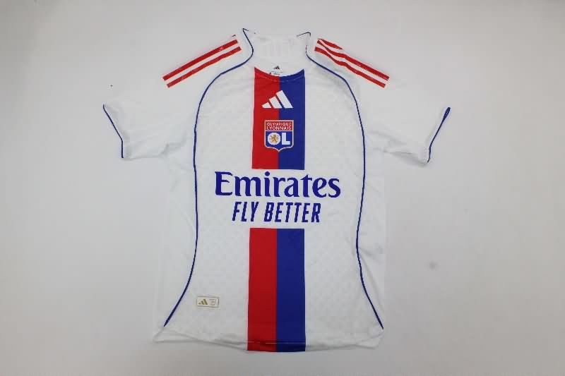 Thailand Quality(AAA) 25/26 Lyon Home Soccer Jersey (Player)