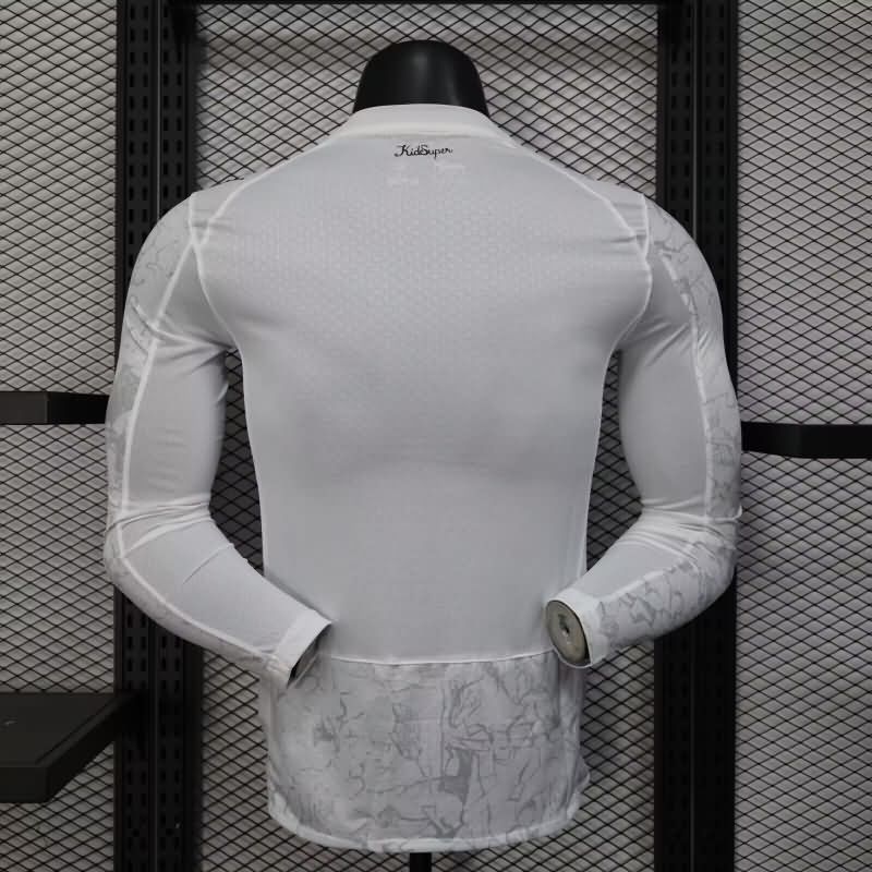 Thailand Quality(AAA) 2025 Club World Cup Manchester City Away Long Sleeve Soccer Jersey (Player)