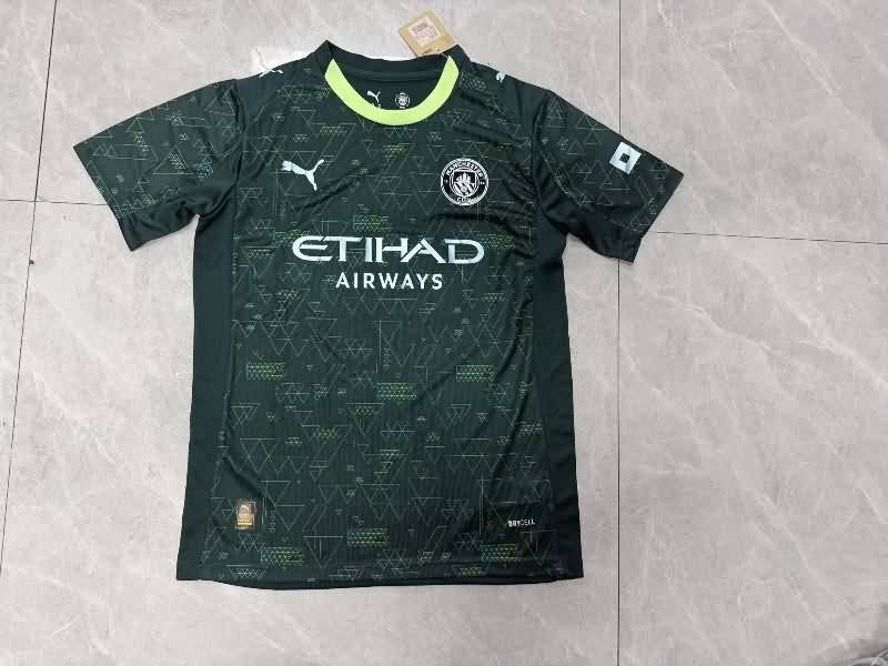 Thailand Quality(AAA) 25/26 Manchester City Fourth Soccer Jersey