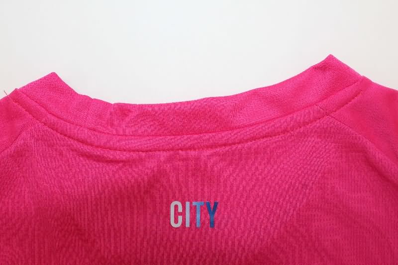 Thailand Quality(AAA) 25/26 Manchester City Goalkeeper Pink Soccer Jersey