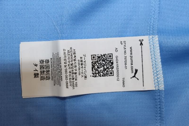 Thailand Quality(AAA) 25/26 Manchester City Home Long Sleeve Soccer Jersey