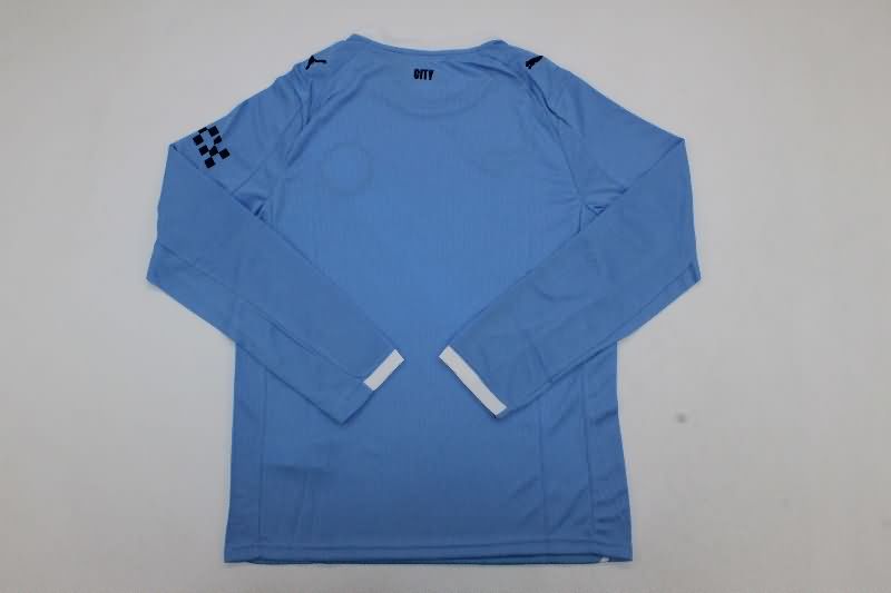 Thailand Quality(AAA) 25/26 Manchester City Home Long Sleeve Soccer Jersey