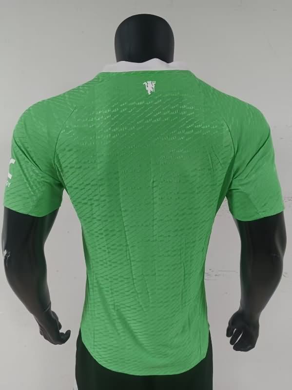 Thailand Quality(AAA) 25/26 Manchester United Goalkeeper Green Soccer Jersey(Player)