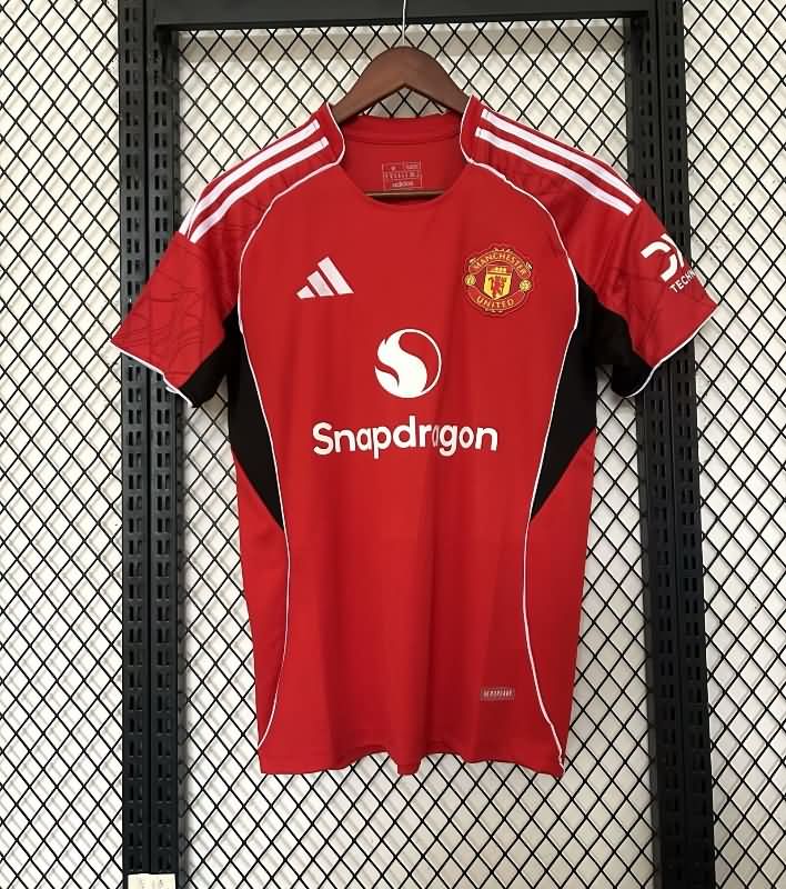 Thailand Quality(AAA) 25/26 Manchester United Home Soccer Jersey Leaked