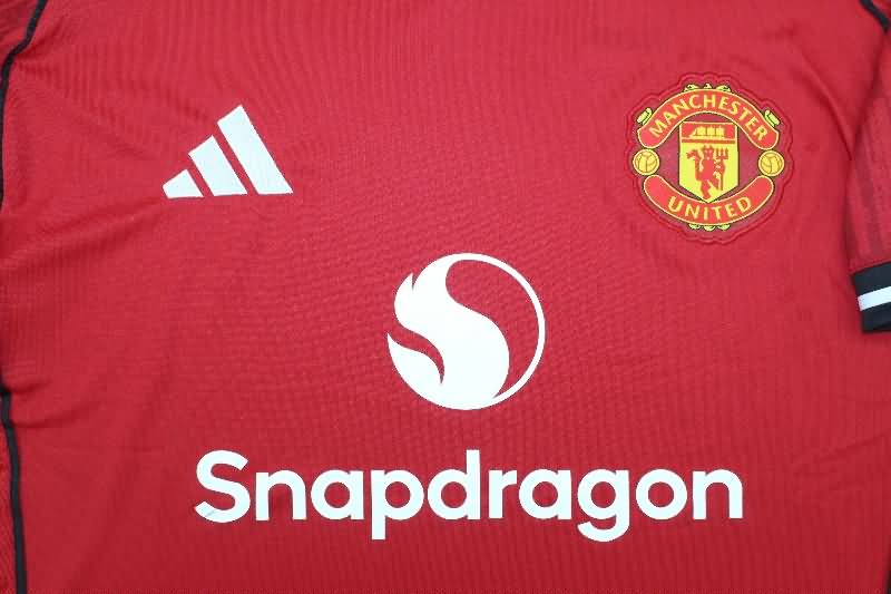 Thailand Quality(AAA) 25/26 Manchester United Home Soccer Jersey Leaked