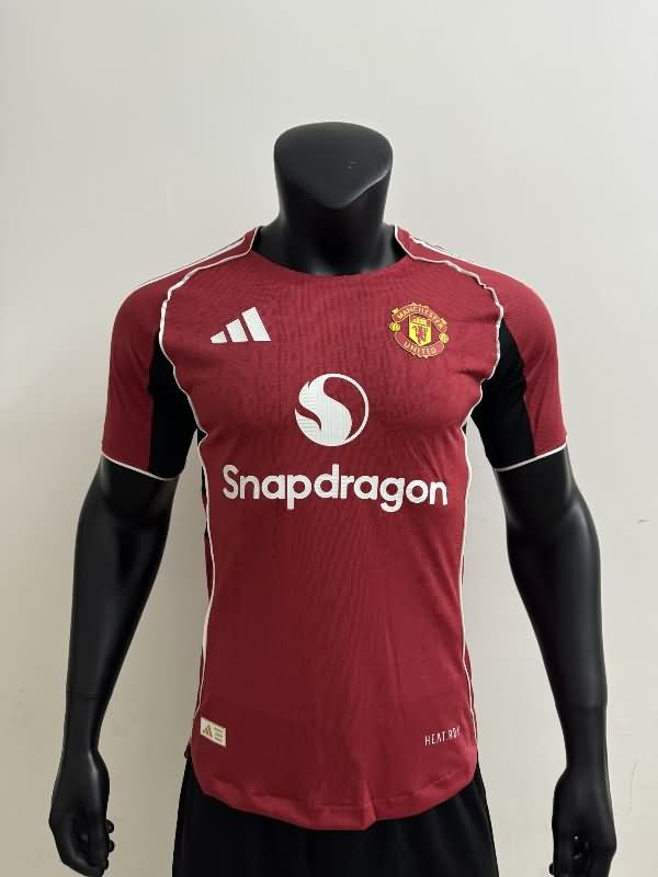 Thailand Quality(AAA) 25/26 Manchester United Home Soccer Jersey (Player) Leaked