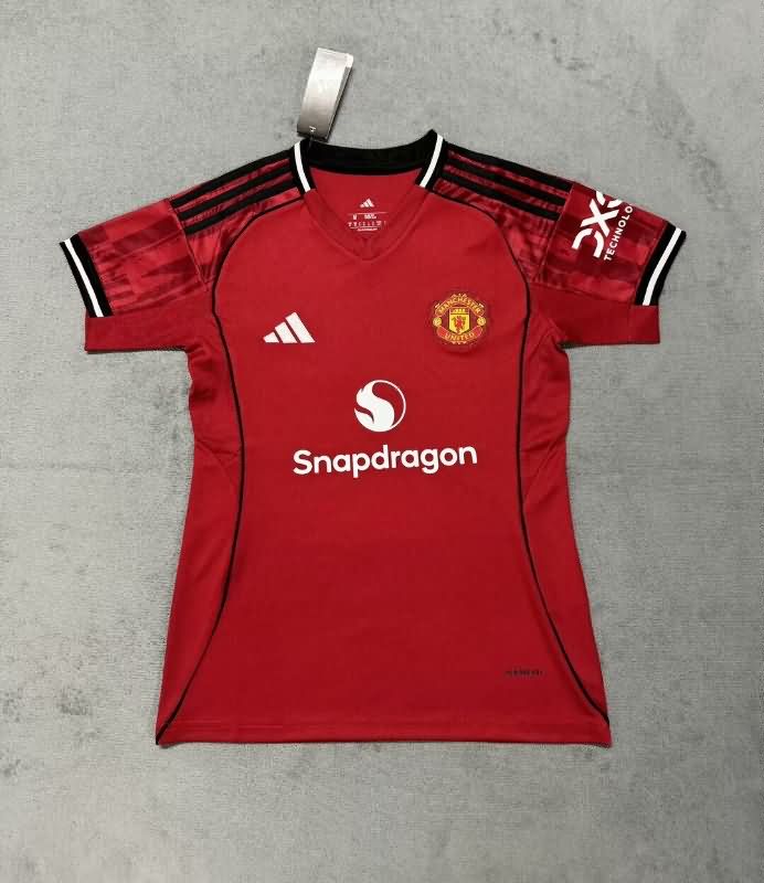 Thailand Quality(AAA) 25/26 Manchester United Home Women Soccer Jersey
