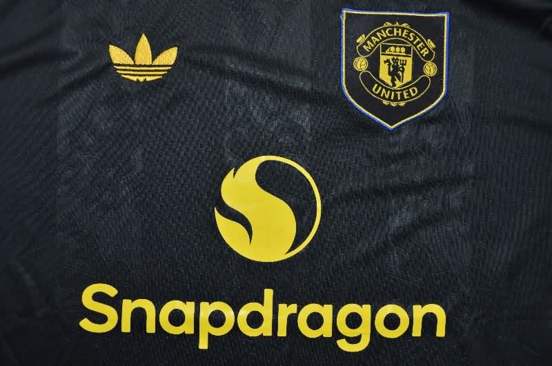 Thailand Quality(AAA) 25/26 Manchester United Third Long Sleeve Soccer Jersey