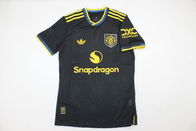 Thailand Quality(AAA) 25/26 Manchester United Third Soccer Jersey (Player)
