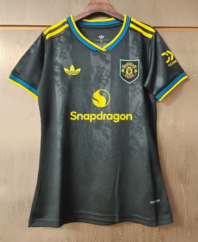Thailand Quality(AAA) 25/26 Manchester United Third Women Soccer Jersey Thailand Quality(AAA) 25/26 Manchester United Third Women Soccer Jersey