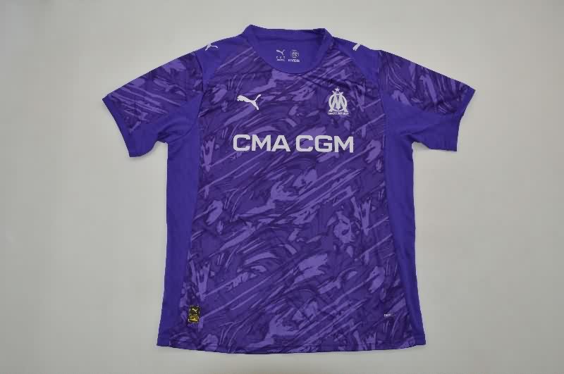 Thailand Quality(AAA) 25/26 Marseilles Goalkeeper Purple Soccer Jersey