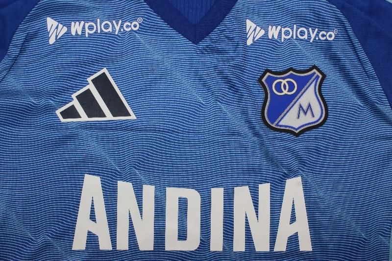 Thailand Quality(AAA) 2025 Millonarios Home Soccer Jersey